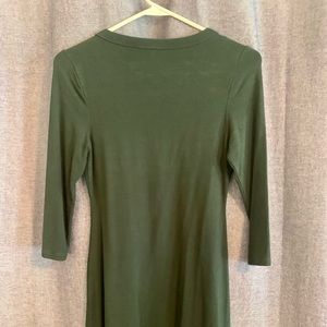 Scoop neck fit and flare dress